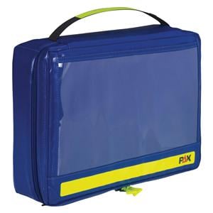 Intubation Bag Blue Zipper Closure Foam Molded Shoulder Strap