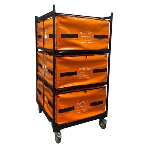 Storage Cart All Terrain WestCot Aluminum W/ Deployment Bg/ Disp Linens Ea