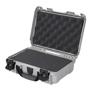 Model 909 Waterproof Case 12.6x9x4.4" Silver Latch Closure Sft Grp/Ergo Hndl