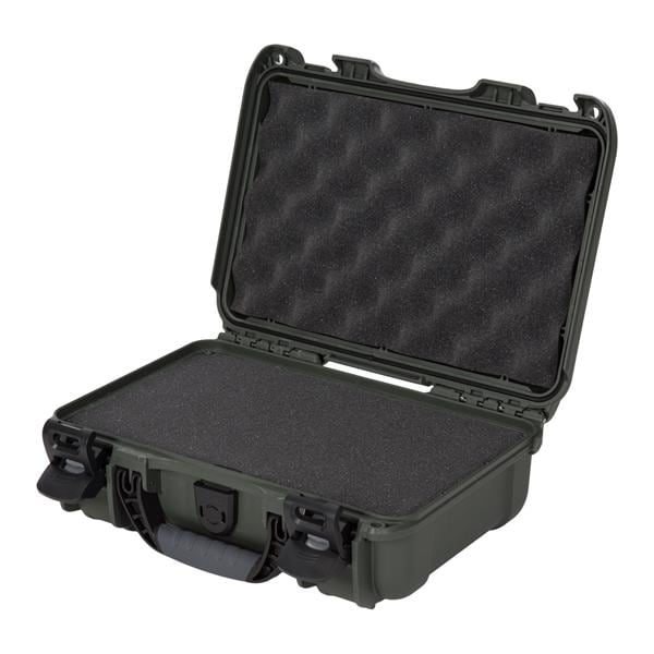 Model 909 Waterproof Case 12.6x9x4.4" Olive Latch Closure Sft Grp/Hndl