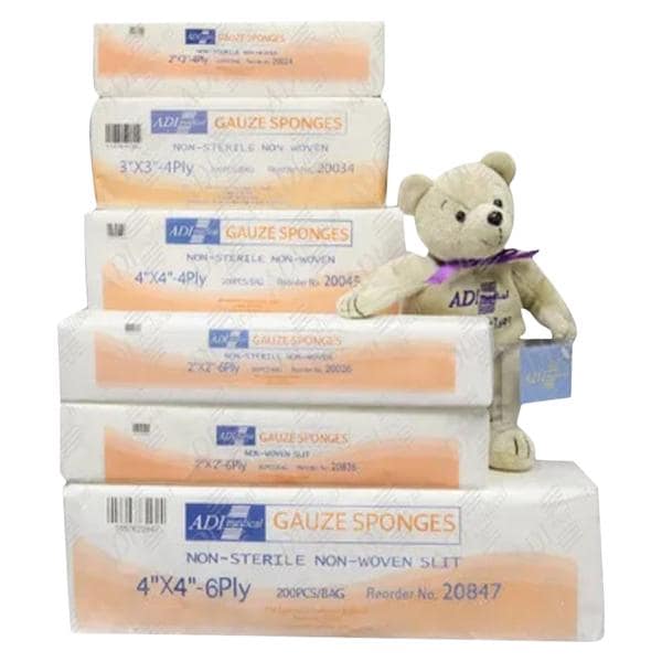 Rayon/Polyester Gauze Sponge 2x2" Non-Sterile Non-Woven