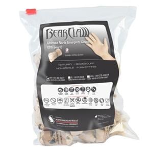 Bear Claw Nitrile Trauma Gloves Large Sand Non-Sterile