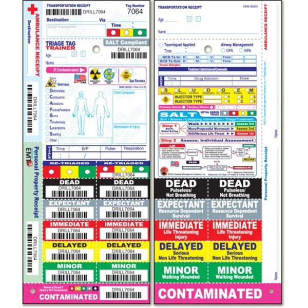 All Risk Training Triage Tag 50/Pk