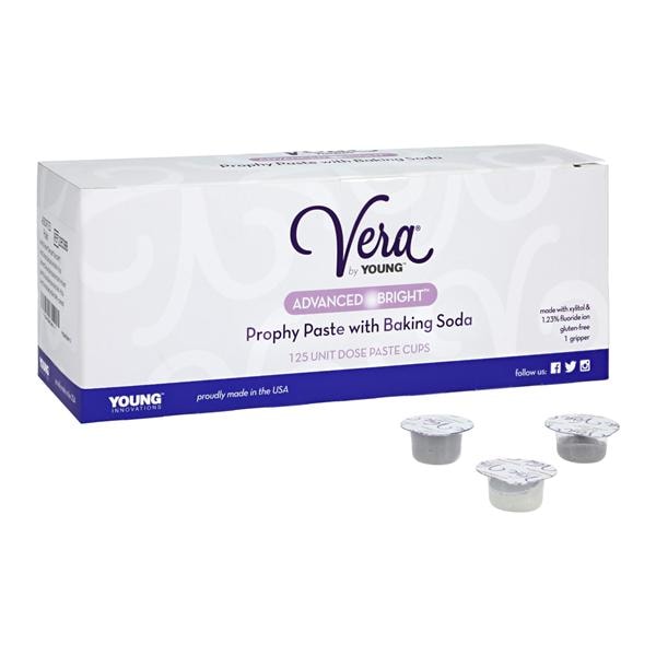 Vera Advanced Bright Prophy Paste Fine Assorted Flavors 125/Bx, 12 BX/CA