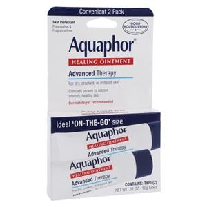 Aquaphor Healing Ointment Petrolatum 0.35oz Fragrance Free Skin 2/Pk, 24 PK/CA