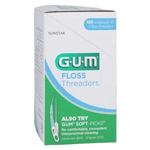 GUM Eez-Thru Floss Threader 5/Envelope 100/Pk