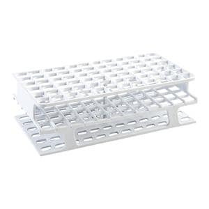 OneRack Test Tube Rack Full Size 72 Place White 8/Bx