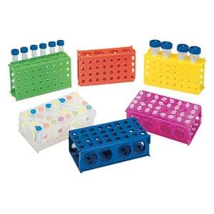 Test Tube Rack Rectangular 4 Way Green 5/Pk