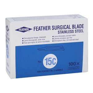 Stainless Steel Sterile Surgical Blade #15C 100/Pk