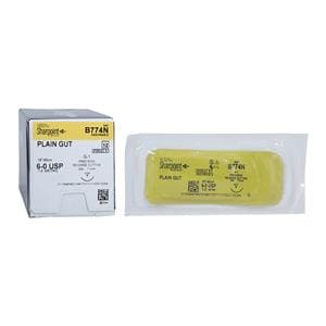 Sharpoint Plus Suture 6-0 18" Plain Gut Monofilament DSM11 Beige 12/Bx