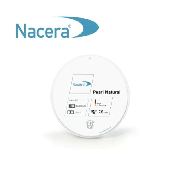 Nacera Pearl Natural Zirconia Disc A2 98.5x25mm Ea