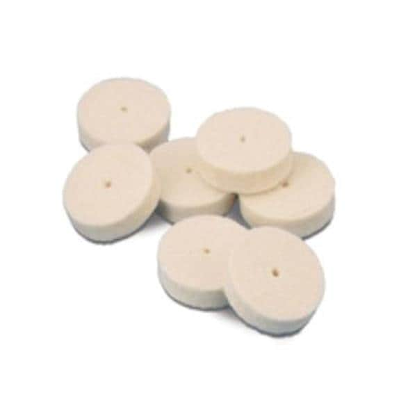 Felt Wheels Pin Hole Center Hard 3/4" x 1/8" 100/Bx