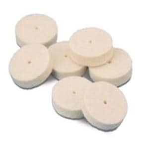 Felt Wheels Pin Hole Center Soft 1" x 1/4" 100/Pk