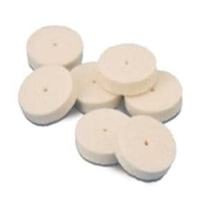 Felt Wheels Pin Hole Center Hard 1" x 1/8" 25/Bx