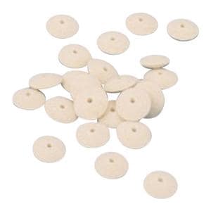 Muslin Buffs Pin Hole Center Solid 5/8" 25/Bx