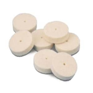 Felt Wheels Pin Hole Center Hard 3/4" x 1/8" 25/Bx