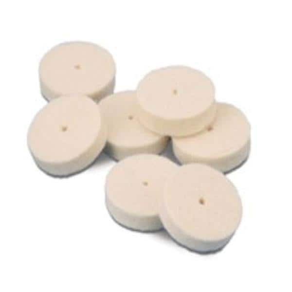 Felt Wheels Pin Hole Center Hard 3/4" x 1/8" 25/Bx