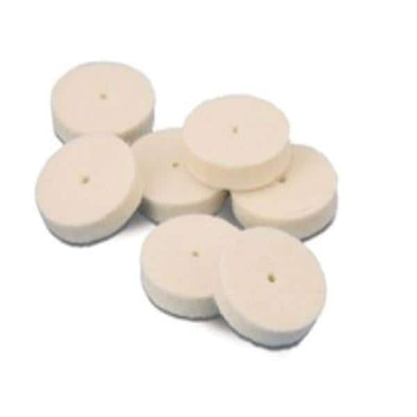 Felt Wheels Pin Hole Center Soft 1" x 1/4" 24/Bx