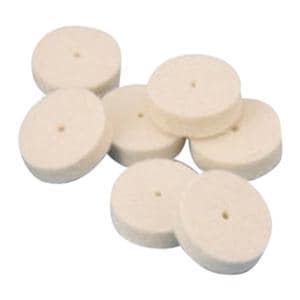 Felt Wheels Pin Hole Center Soft 5/8" x 1/8" 100/Bx