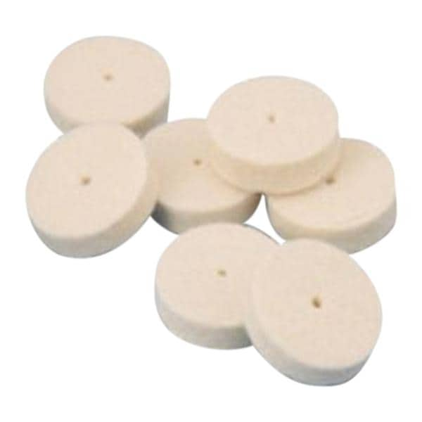 Felt Wheels Pin Hole Center Soft 5/8" x 1/8" 100/Bx