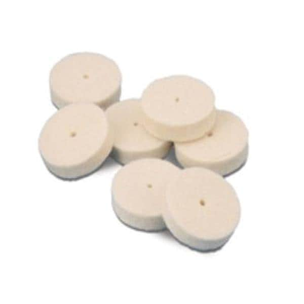 Felt Wheels Pin Hole Center Soft 1/2" x 1/8" 25/Bx