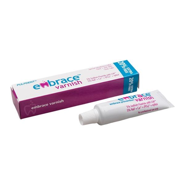 Embrace Fluoride Varnish Tube 5% NaF 12 mL Bubblegum Ea