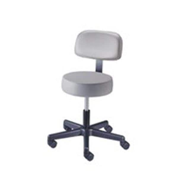 Stool Exam Value Plus Casters Adjustable Backrest 5 Leg Ea