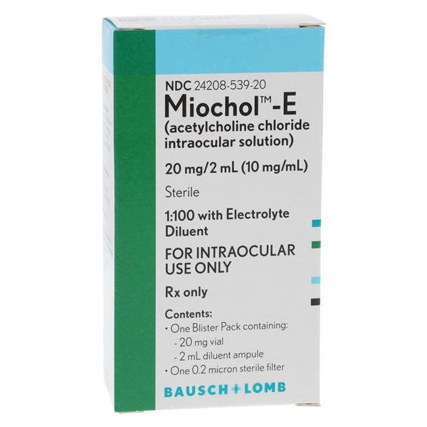 Miochol-E Kit Intraocular Solution 20mg w/Diluent Blister Pack 2mL Each