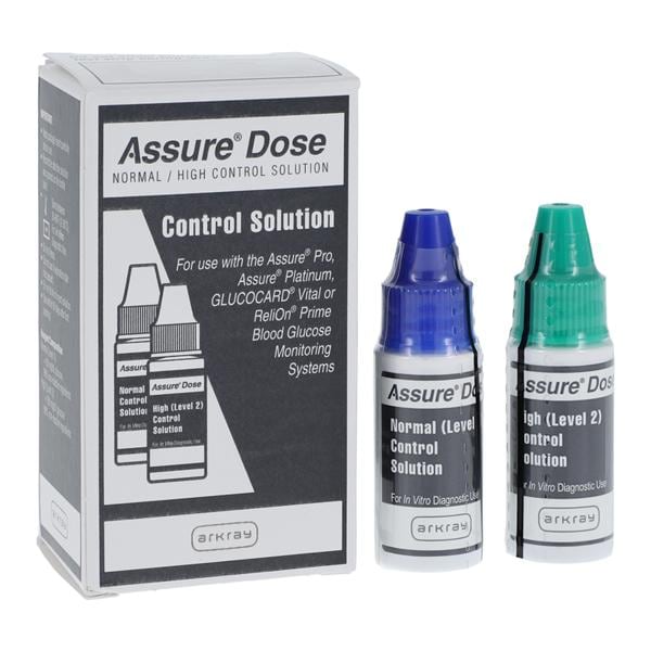 Assure Dose Blood Glucose Level 1 & 2 Control Solution 1/Bx