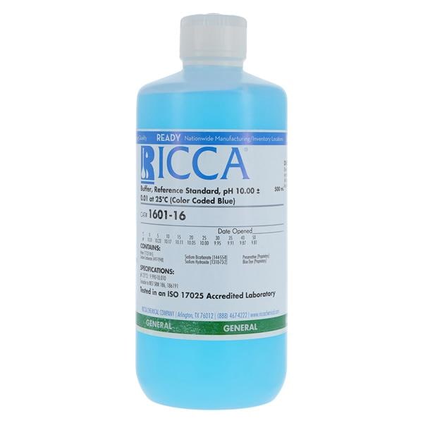 Reference Buffer Blue pH 10.0 16oz Ea