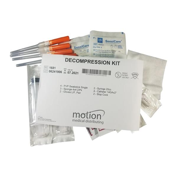 Chest Decompression Kit Disposable Ea, 10 EA/CA