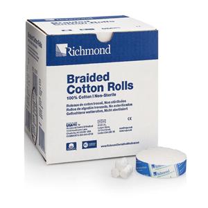 Braided Cotton Roll 0.75 in Non Sterile 1400/Bx