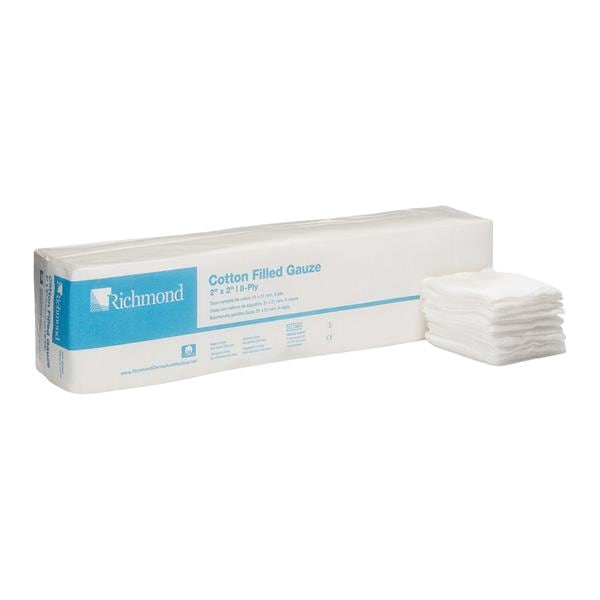 Exodontia Cotton Filled Exodontia Sponge 2x2" 8 Ply Non-Sterile