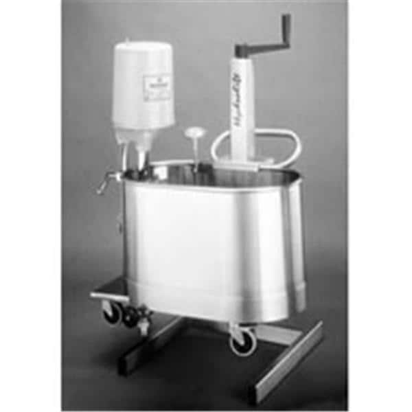 Hydrotherapy Whirlpool 15gal Mobile Stainless Steel With Sep Drain Pump