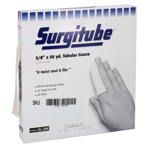 Surgitube Gauze Bandage Cotton .63"x50yd Beige Non-Sterile 1/EA