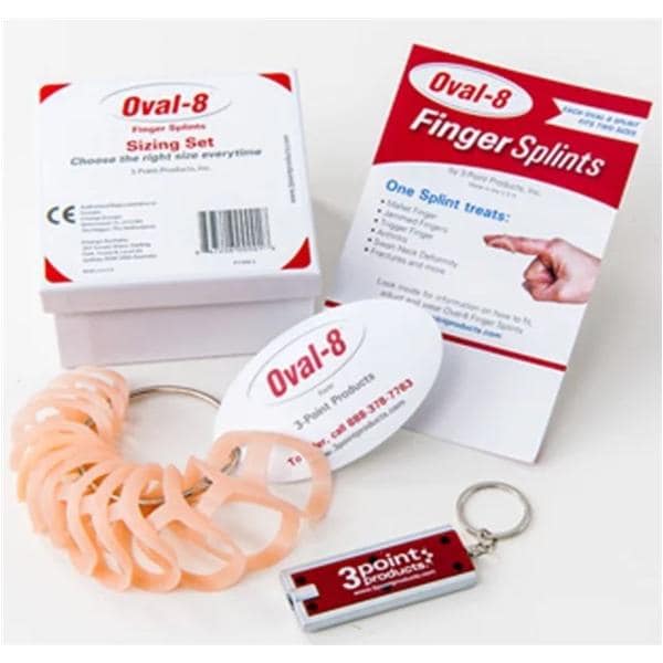 Oval-8 Splint Finger Plastic 1/16" Left/Right