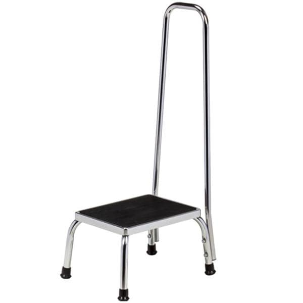 Step Stool Chrome 4 Leg Ea