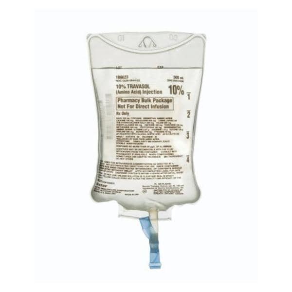 Amino Acid Travasol Injection 10% Bag 500mL 24/Package