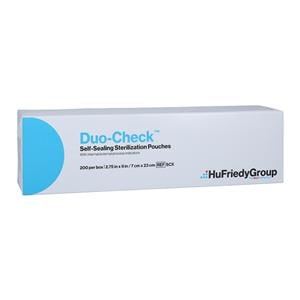 Duo Check Sterilization Pouch Self Seal 2.75 in x 9 in 200/Bx, 20 BX/CA