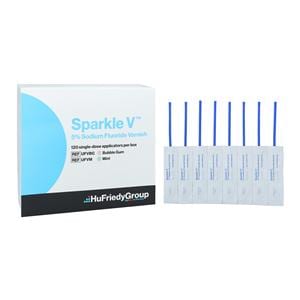 Sparkle V Fluoride Varnish Unit Dose 5% NaF 0.4 mL Bubblegum 120/Bx