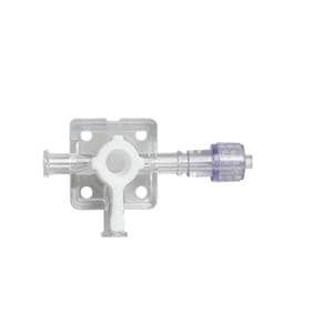 Hi-Flo 3-Way Stopcock Lipid Resistant Male Luer Lock Adapter 25/Ca