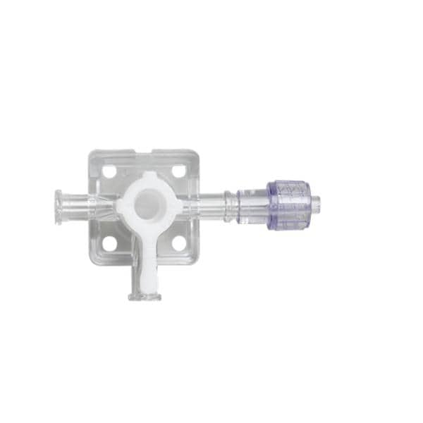 Hi-Flo 3-Way Stopcock Lipid Resistant Male Luer Lock Adapter 25/Ca