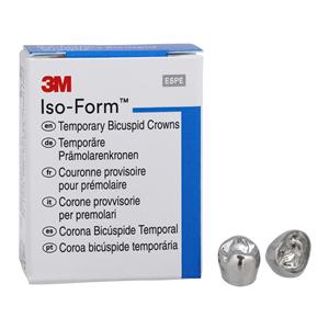 3M™ Iso-Form™ Temporary Metal Crowns Size 42 1st LRB Replacement Crowns 5/Bx