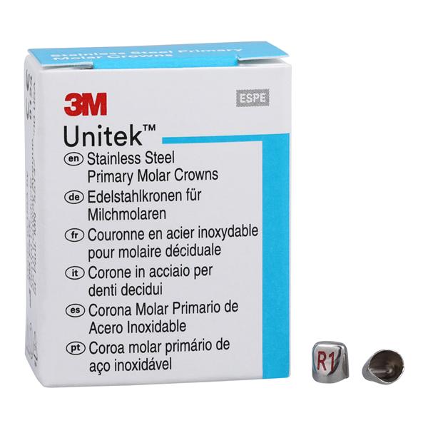 3M™ Unitek™ Stainless Steel Crowns Size 1UR Prim Ant UR Lat Refill 5/Bx