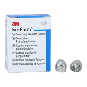 3M™ Iso-Form™ Temporary Metal Crowns Size L45 1st LLB Replacement Crowns 5/Bx