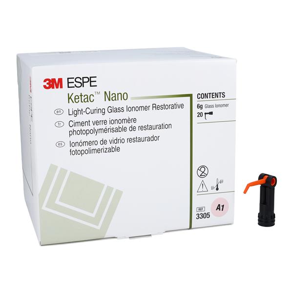 3M Ketac Nano Light Curing Glass Ionomer Composite Qck Mx Caps A1 Rfl 20/Pk