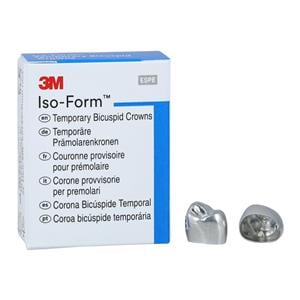 3M™ Iso-Form™ Temporary Metal Crowns Size U42 1st URB Replacement Crowns 5/Bx