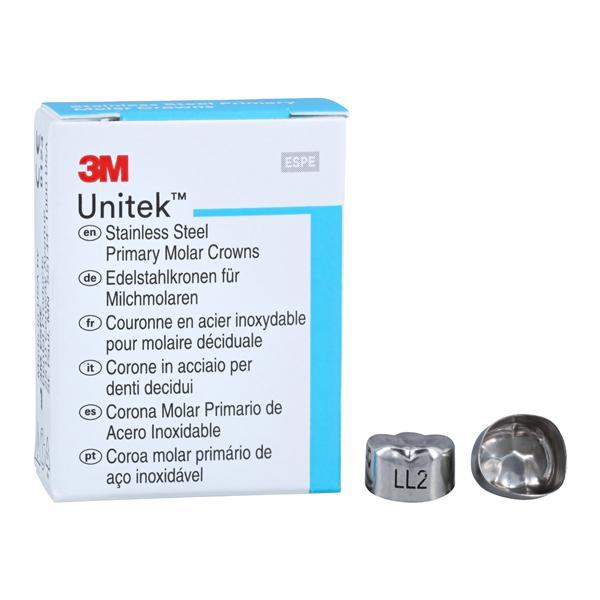 3M™ Unitek™ Stainless Steel Crowns Size 2 2nd Prim LLM Replacement Crowns 5/Bx