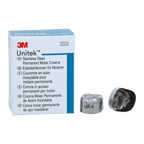 3M™ Unitek™ Stainless Steel Crowns Size 4 1st Perm URM Replacement 5/Bx