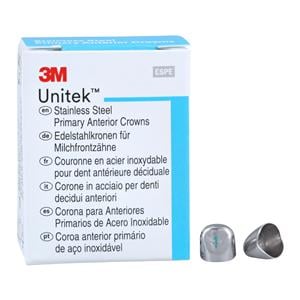 3M™ Unitek™ SS Crowns Size 1U Prim Ant Upr Cspd Replacement Crowns 5/Bx